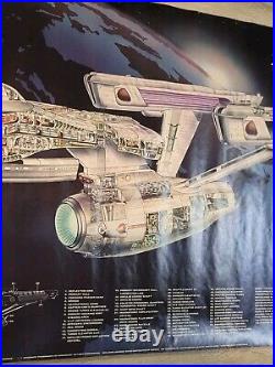 Star Trek The Motion Picture Starship U. S. S. Enterprise 1979 Poster Cut Away 48