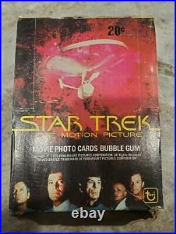 Star Trek-The Motion Picture Un-opened Wax Box Topps, Movie Cards 1979