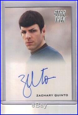 Star Trek The Movie 2009 Auto Autograph Card Zachary Quinto As Spock Rittenhouse