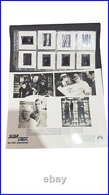 Star Trek The Next Generation Press Kit, 35mm Slides, Signed Photos Memorabilia