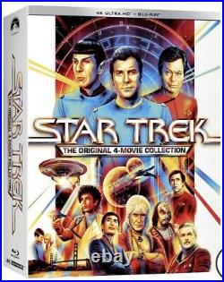 Star Trek The Original 4-Movie Collection Lot (4K UHD+Blu-ray) Sealed PRE-ORDER