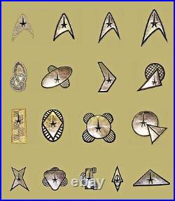 Star Trek The Original Series Badge Patch Insignia Uniform TOS USS All Depts x17