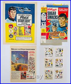 Star Trek The Original Series Kellogg's Sugar Smacks Box and Promos 1969