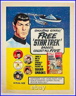 Star Trek The Original Series Kellogg's Sugar Smacks Box and Promos 1969