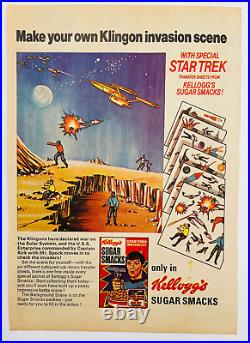 Star Trek The Original Series Kellogg's Sugar Smacks Box and Promos 1969