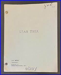 Star Trek The Original Series Production Script OBSESSION John M. Lucas Copy