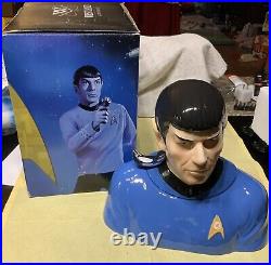 Star Trek The Original Series Spock Cookie Jar. Westland 2011 NWT