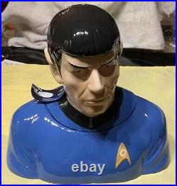 Star Trek The Original Series Spock Cookie Jar. Westland 2011 NWT