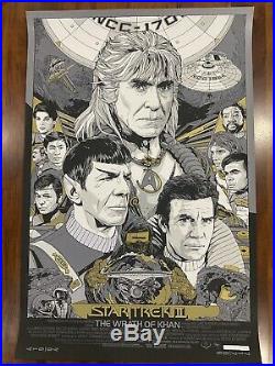 Star Trek The Wrath Of Khan Tyler Stout Variant Movie Poster Print