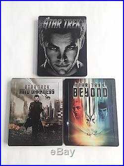 Star Trek Three Movie Collection Blu-ray Steelbook UK Zavvi Exclusive! MINT