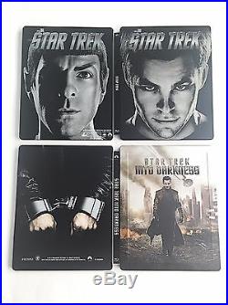 Star Trek Three Movie Collection Blu-ray Steelbook UK Zavvi Exclusive! MINT