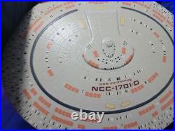 Star Trek USS Enterprise NCC-1701-D model completed & detailed. Large-16 long