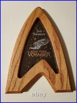 Star Trek Voyager 3rd Season Cast & Crew Wall Plaque