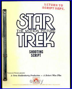 Star Trek the Motion Picture shooting script, Gene Roddenberry, Shatner, Nimoy