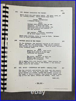 Star Trek the motion picture 1978 revised draft movie film script 144 pages