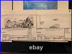 Star wars storyboards Empire Strikes Back movie props George Lucas production