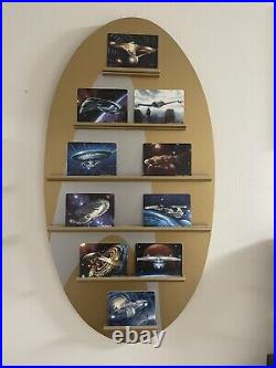 The Hamilton Collection Star Trek Porcelain Card Set With Wall Display Rack