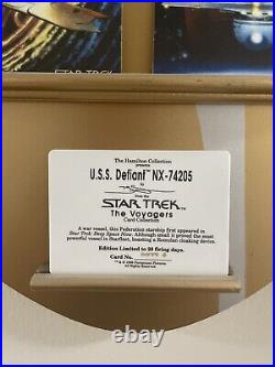 The Hamilton Collection Star Trek Porcelain Card Set With Wall Display Rack