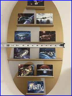 The Hamilton Collection Star Trek Porcelain Card Set With Wall Display Rack