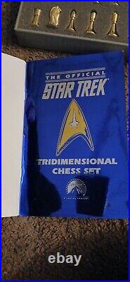 The Offical Star Trek Tridimensional Chess Set Franklin Mint