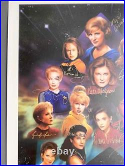 The Women of Star Trek Keith Paul Lithograph AUTOGRAPHED 27x37 101/595