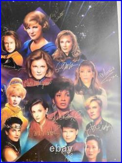 The Women of Star Trek Keith Paul Lithograph AUTOGRAPHED 27x37 101/595