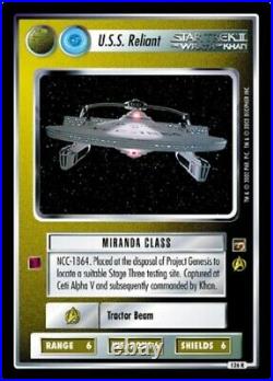 U. S. S Reliant DUAL Non-aligned The Motion Pictures Star Trek CCG Card Game