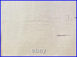 USS Enterprise Star Trek Fleet Schematics Blueprint Poster Vintage Lot 67S15