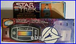 Ultra rare 1979 South Bend STAR TREK Official Starfleet Belt Buckle & Insignia