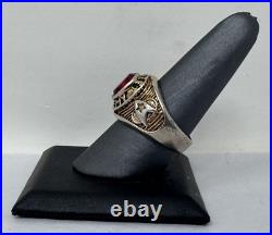 VERY RARE Star Trek Starfleet Academy Gold Tone Red Stone Ring Paramount Pic