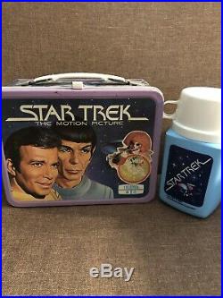 VINTAGE 1980 Star Trek Motion Picture Metal Lunchbox & Thermos C9+ R6 NR