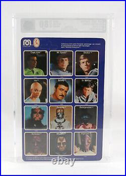 VINTAGE STAR TREK MOC Mr Spock AFA 80 The Motion Picture Italian Card Clear UP