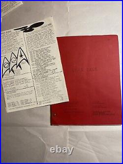 VINTAGE Star Trek Script The Tholian Web S3 E9 1960s PLUS CATALOG! ORIGINAL