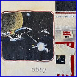 VTG 70s Star Trek T Shirt Animated TV Series Movie 1974 Hanes Thin Soft Rare Art