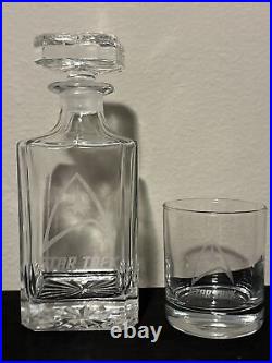 Very Hard To Find Vintage Star Trek Whiskey Decanter For Home Bar Very Thick