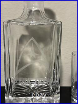 Very Hard To Find Vintage Star Trek Whiskey Decanter For Home Bar Very Thick