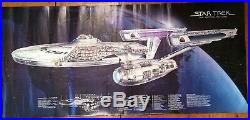 Vintage 1979 STAR TREK The Motion Picture USS ENTERPRISE DIAGRAM POSTER NEW