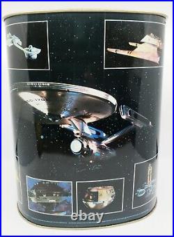 Vintage 1979 Star Trek'the Motion Picture' Cheinco Metal Wastebasket Trash Can