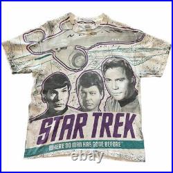 Vintage 1992 Star Trek All over Print tee size XL