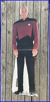 Vintage 1994- Star Trek Captain Jean Luc Picard Cardboard Cutout Standee (6ft)