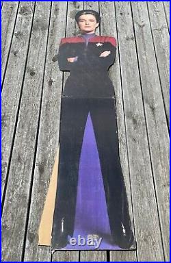 Vintage 1995- Star Trek Captain Kathryn Janeway Cardboard Cutout Standee (6ft)