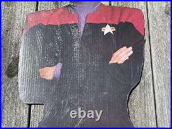 Vintage 1995- Star Trek Captain Kathryn Janeway Cardboard Cutout Standee (6ft)