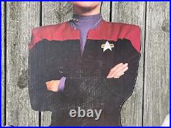 Vintage 1995- Star Trek Captain Kathryn Janeway Cardboard Cutout Standee (6ft)