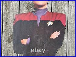 Vintage 1995- Star Trek Captain Kathryn Janeway Cardboard Cutout Standee (6ft)