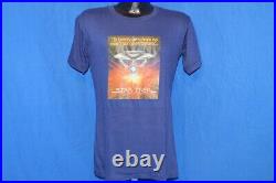 Vintage 70s STAR TREK THE MOVIE MOTION PICTURE IRON ON BLUE SOFT t-shirt SMALL S