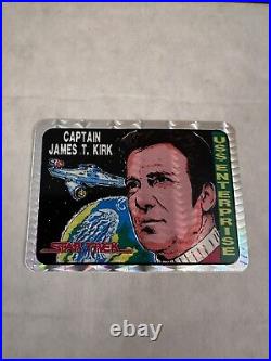 Vintage 80s 90s Prism Prizm Star Trek Captain Kirk Vending Machine Sticker