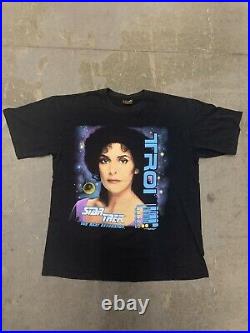 Vintage 90s Star Trek Troi Movie Promo Shirt Size XL