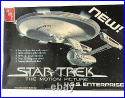 Vintage AMT Star Trek Motion Picture U. S. S. ENTERPRISE Model Kit S970 NEW Open