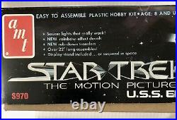 Vintage AMT Star Trek Motion Picture U. S. S. ENTERPRISE Model Kit S970 NEW Open