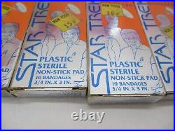 Vintage Adam Joseph Star Trek Adhesive Bandages Moist Towelettes Large Lot NOS